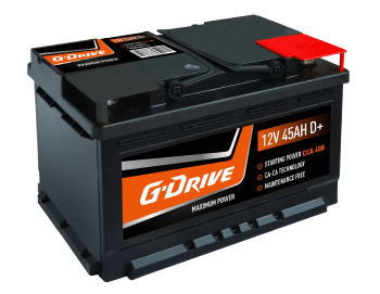 g drive car battery 12V 45AH D+