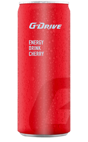 g drive energy drink cherry taste can