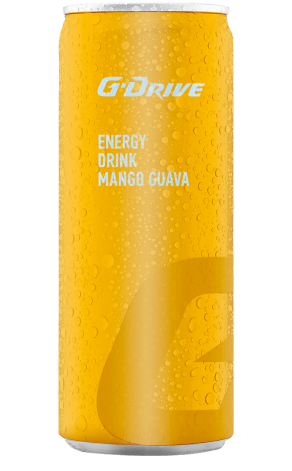 g drive energy drink mango taste can