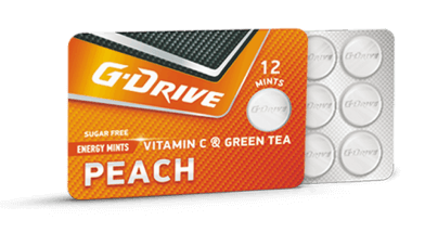 g drive bonbons peach taste