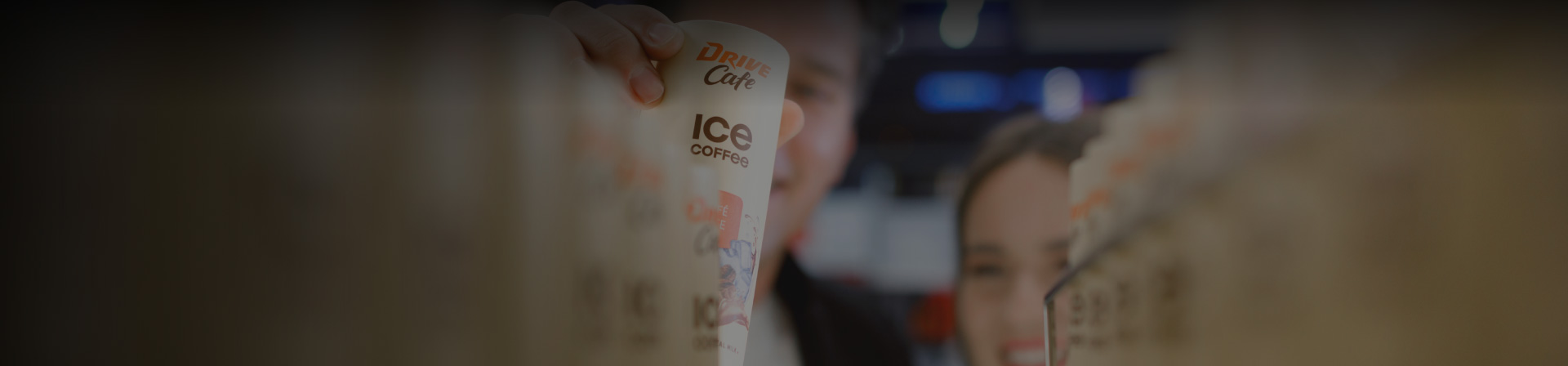 drive cafe ice coffee cans