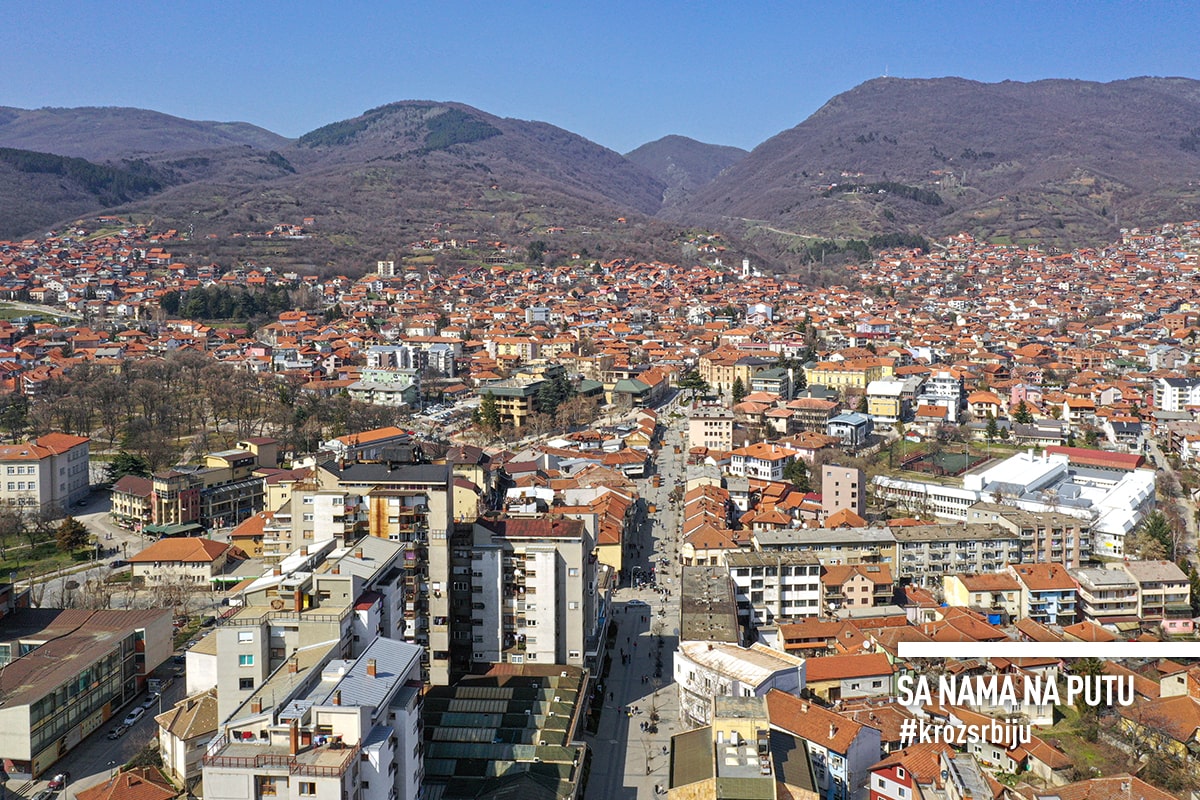 Grad Vranje - pogled na grad