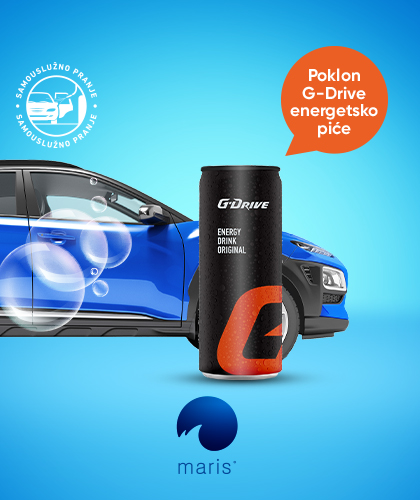Poklon G-Drive energetsko piće za Jet Wash pranje!